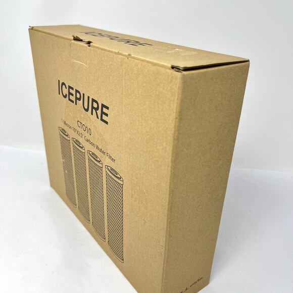 4x IcePure CT010 1 Micron 10.5”X12”X3" Carbon Water Filter Cartridge Replacement - Picture 3 of 5